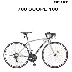 (완조립) 2022 700C스코프100 21단 로드 사이클 스마트자전거, 실버