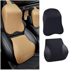 아임반헤드레스트 차량용목쿠션디디몰 차모아목쿠션 앙쿠몰 차모아허리쿠션 에이비메모리폼목쿠션 케이벨류목쿠션 에이비목쿠션메모리폼 메이튼목쿠션, 등쿠션-브라운