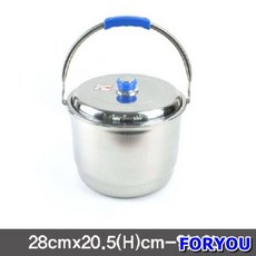 [Foryou] 키친아트 인덕션겸용 스텐 잼팟 뚜껑포함 곰솥 찜기 빨래솥 스텐들통 다용도찜통, 본상품선택, 본상품선택