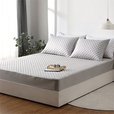 아이닉스 순면누빔 침대 매트리스커버 킹 라지킹 슈퍼킹 K/LK/SK, 상세설명 참조