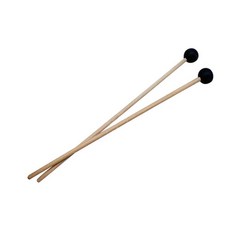 GHSHOP 드러머 실무자를 위한 나무 손잡이 비터 타악기 키트가 있는 2x glockenspiel 스틱 Ethereal 드럼, 40cmx3.5cm, 나무와 고무, 검은색, 1개