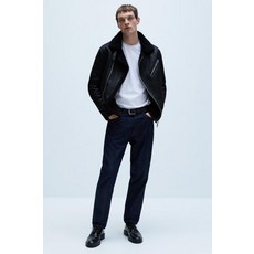 제이룸 zara 남자 무스탕 라이더 바이커 겨울 아우터 자켓