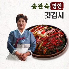 [KT알파쇼핑][송완숙명인] 여수 돌산갓김치 3kg 국내산 김치 당일생산, 1개
