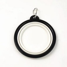 접이식 강아지 반려동물 실리콘 그릇 야외 여행 휴대용 식품 용기, 6.WHITE, A.1000ml, 1개