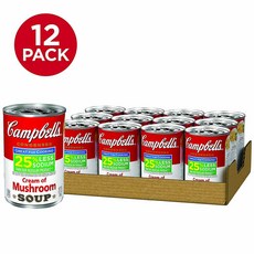 Campbells 캠벨스 25프로 저염 크리미 머쉬룸 스프 298g 12캔, 1개