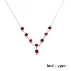 루비천연석목걸이