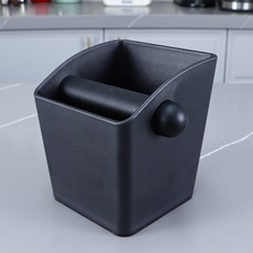 원두찌꺼기 커피가루통 넛박스 커피넉박스 너크박스 넉박스 커피찌꺼기 원두 커피 원두찌꺼기통, 1개, 소형 사각 검정색
