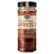 CJ제일제당 백설 고추장삼겹살구이양념 간편한 집밥 맛집 식당용 양념 여행 캠핑 접대 홈파티 500g, 1개