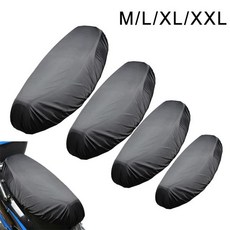 바이크 오토바이 레인 시트 커버 유니버설 유연한 방수 안장 커버 210D 검정색 옥스포드, 01 Black_01 M, 1M