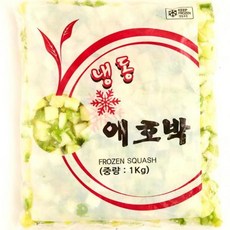 애호박 냉동 깍둑썰기 1Kg(1.5cm) 다이스, 1개