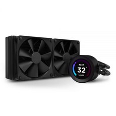 NZXT Kraken Elite 360mm RGB AIO CPU 리퀴드 쿨러맞춤형 LCD 디스플레이 고성능 펌프 팬 3개 포함 White, Kraken Elite_Black | 240mm Rad