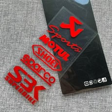 레이싱 오토바이 장식 스티커 앵글 불 자동차 스티커 레드 데칼 방수 오프로드 노트북 PVC shoei, 1개