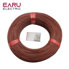 5-100 미터 적외선 바닥 케이블 12K 33ohm/m 전기 탄소 난방 와이어 코일 2.0mm 섬유 와이어 바닥 핫라인, [02] 10M, 02 10M