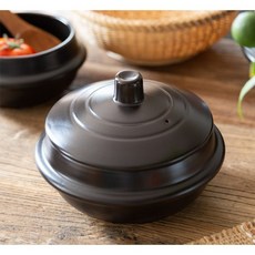 가마솥 뚝배기 돌솥밥 계란찜 된장찌개 전골 무균열 도자기냄비, 소(14.5cm), 1개