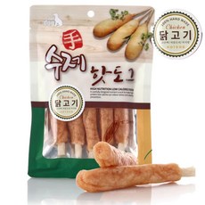강아지 보상 간식 쫀득한 수제 핫도그 사사미 저키 중형견, 1개