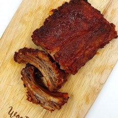 (케이쿡)바비큐 폭립 알뜰형(매콤한맛/오리지날맛) 500g, 4개