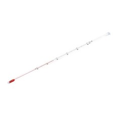 일본 계량기 공업 불소 수지 피막 온도계 0~50℃ 알코올 1-8277-01, 1개
