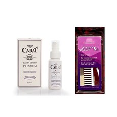 캐럿 스웨이드 크리너 60ml 와 누벅 브러쉬 세트, 1개