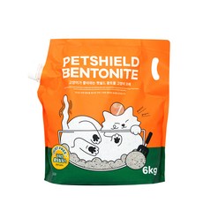 펫쉴드 황토볼 벤토나이트 고양이 모래, 1개, 총 6kg