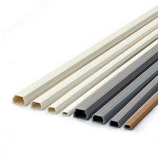대한 몰드 사각 고강도 알루미늄 pvc 랜 벽면 바닥 몰딩 쫄대 전선 케이블 선정리 1m, 02.HI각몰드 - 2호 20x10 (회색)