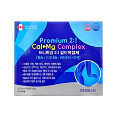 프리미엄 2:1 칼마복합제 180정 (6개월분) 마그네슘+칼슘+아연+Vit.D, 2개