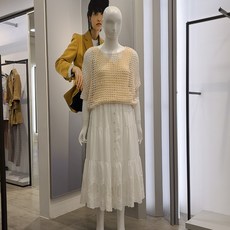 나이스클랍 썸머 가오리핏 그물 니트 A192PWK402