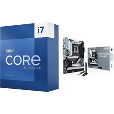 인텔 Core i713700K 게이밍 데스크톱 프로세서 16코어 8 Pcore Ecore 통합 그래픽 잠금 해제, Intel Core i7-13700K + ASUS PR - 인텔i713700k