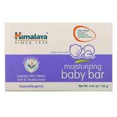Himalaya 모이스처라이징 베이비 바 125g(4.41oz) 2팩, 1개, 125g