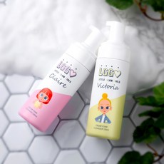 리틀글램걸즈 어린이 유아 청소년 얼굴 당기지 않는 촉촉한 저자극 폼클렌징, 옐로우