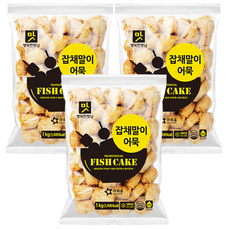 아워홈 잡채말이 어묵 1kg, 3개