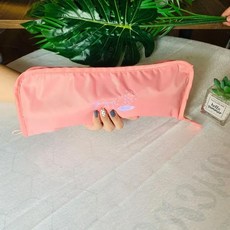 파라솔받침대 파라솔지지대 작은 신선한 프린트 패턴 우산 보관 가방 클러치 타입 흡수성 접이식 외출 휴대용 방수, [03] pink, 1개