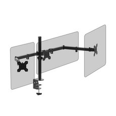 엘디엘마운트 APL-C036 데스크 3단 관절 트리플 모니터 암 스탠드 거치대 13-32인치 클램프 홀타입 모니터암-모니터