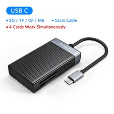 ORICO-USB 3.0 USB SD 카드 리더기 4 인 1 메모리 TF CF MS 플래시 어댑터와 호환 가능 ORICO 공식 스토어, 02 1, 1개