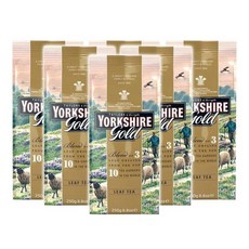 Yorkshire Tea 테일러 오브 헤로게이트 요크셔 골드 잎차 250g x 6팩, 6개, 1개입