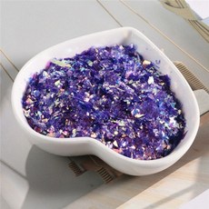 화려한 불규칙한 쉘 종이 장식 조각 DIY 네일 Flakies 다채로운 Paillettes 반짝이 네일 아트 장식 조각 웨딩 장식 20g, jg 다크 퍼플