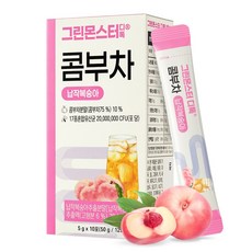 그린몬스터 디톡 콤부차 납작복숭아 50g
