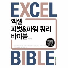 엑셀 피벗 파워 쿼리 바이블 엑셀 피벗과 파워 쿼리를 다루는 거의 모든 기능, 상품명