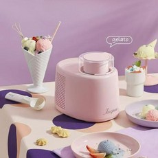 젤라또기계 가정용 아이스크림 제조기 젤라토머신 젤라또머신, 핑크