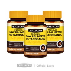퀄리코어 프리미엄 쏘팔메토 옥타코사놀 3개월분 3입