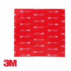 3M 4910 하이패스 부착용 투명 양면테이프 5cm x 5cm 11689