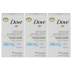 Dove Clinical Protection Deodorant 도브 클리니컬 프로텍션 데오드란트 오리지널 클린 48g 3팩, 1개
