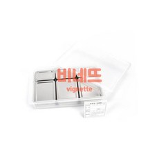 보존식용기 스텐 사각 3P 세트 급식용품 스텐보관용기 학교 스텐통, 1개