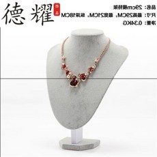 쥬얼리 마네킹 목걸이 귀걸이 플라스틱 바스트 스탠드홀더, 개, 벨벳29cm