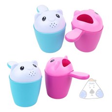 데코 뚜껑 목욕 바가지 아기목욕바가지 물바가지 유아물바가지, 블루