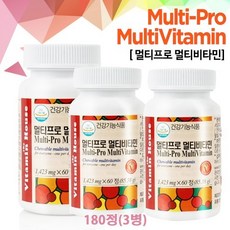 비타민하우스 멀티 종합 비타민 미네랄 종합영양제 엽산 판토텐산 함유180정, 180정, 3개