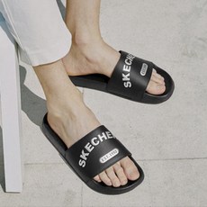 [S] 스케쳐스 남성용 Skechers여름 쿠션 캐주얼 푹신 슬리퍼(사은품 증정)