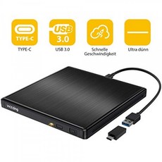 VicTsing 외장 DVD 드라이브 USB 3.0 Type-C 울트라 씬 DVD / CD 드라이브 휴대용 및 리더기 / 플러그 앤 플레이 /, 단일상품