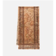 PRIMA CLASSE Scarf with logo frame 48x180 Dark Taupe 24IK1S49416860587