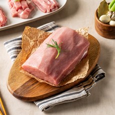 국내산 돼지 생등심 500g[냉장] 돈가스용 잡채용 카레용 탕수육용 덩어리 흙향돈한우, 카레용(깍뚝썰기), 1개