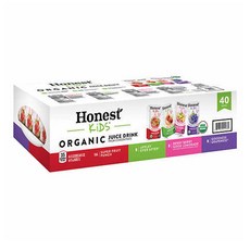 Honest Kids Juice Drink Variety Pack 어니스트 키즈 버라이어티 드링크 주스 6Floz(177ml) 40개입